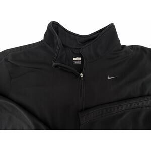 Nike Pullover Men's XL Black Half 1/2 Zip FitDry Performance Sweater Running